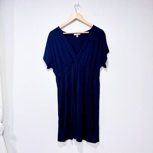 🌼NWOT🌼 ENVIE DE FRAISE Navy blue maternity wrap dress‎ | Soft stretch | Large*